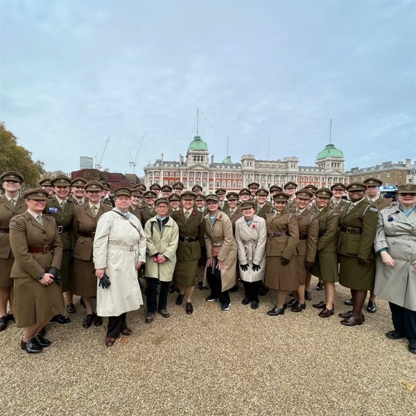 Representing the Corps at the National Service of Remembrance