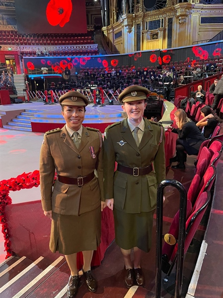 Representing the Corps at the Festival of Remembrance