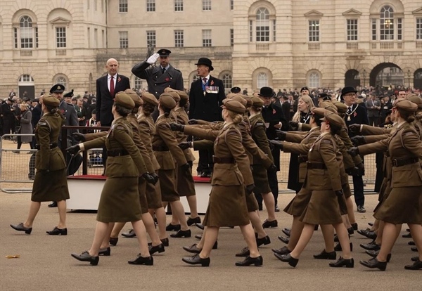 Representing the Corps at the National Service of Remembrance